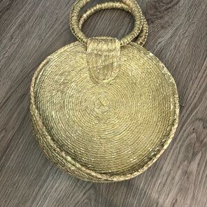 Mexico Elegant Gold Woven Women's Bag